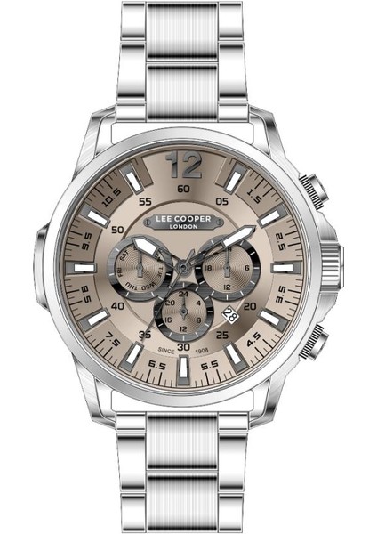 LC07689.370-NM Tüm Fonksiyonları Aktif Gün ve Takvim Göstergeli 5 Atm Suya Dayanıklı Metalik Renk Erkek Kol Saati