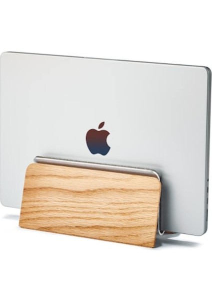 Grovemade Dikey Macbook Istasyonu - Premium Dikey Laptop Standı - Dizüstü Bilgisayar Tutucu - Meşe