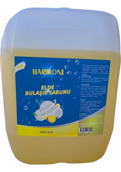 Bulaşık Deterjanı Elde Yıkama 20LT