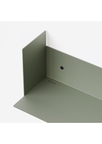 Dekoratif Metal Duvar Rafı - 60X15 - Yeşil