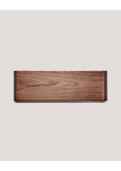 Premium Monitör Yükseltici Metal-Ahşap Stand - Monitör Desk Shelf - Ceviz
