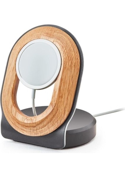 Grovemade Premium Magsafe Tutucu - Mag Safe Telefon Tutuculu Stand - Meşe