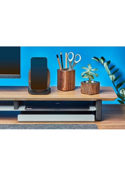 Grovemade Premium Magsafe Tutucu - Mag Safe Telefon Tutuculu Stand - Ceviz