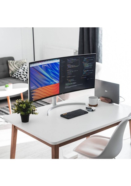 Dikey Laptop Tutucu Ahşap Stand - Ceviz