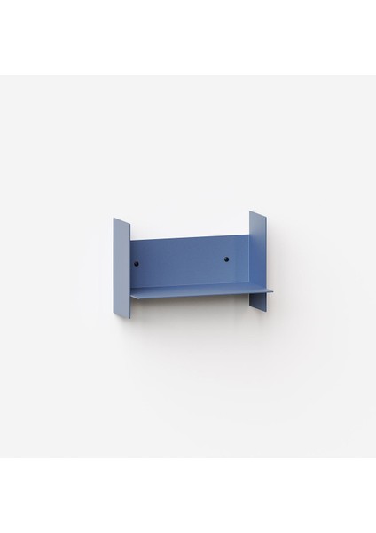 Dekoratif Metal Duvar Rafı - 30X15 - Mavi