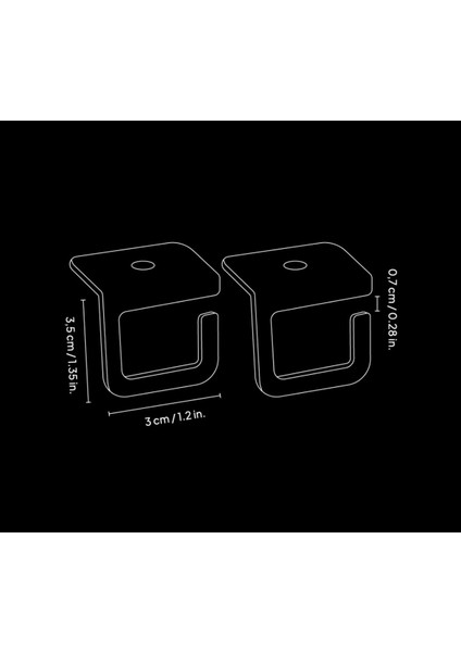 Monitör Yükseltici Için Kablo Organizer - Küçük