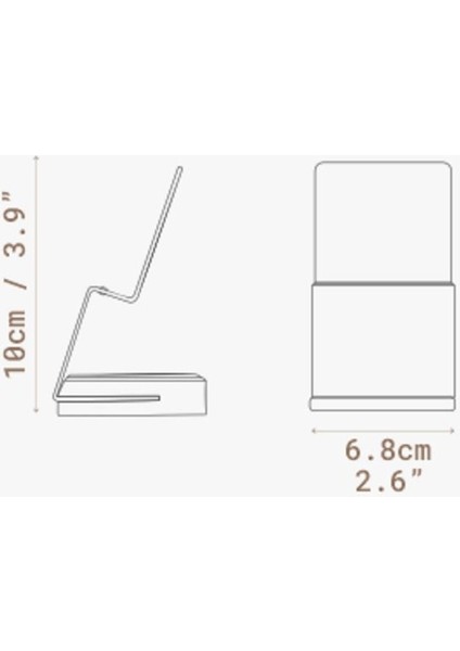Premium Metal Telefon Tutucu Stand - Telefon Standı - Ceviz indirimleri