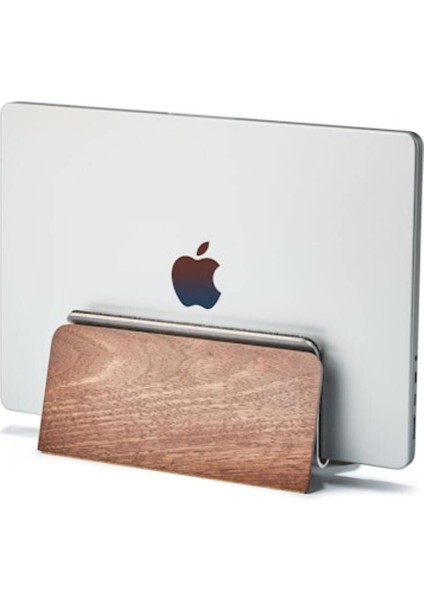 Grovemade Dikey Macbook Istasyonu - Premium Dikey Laptop Standı - Dizüstü Bilgisayar Tutucu - Ceviz