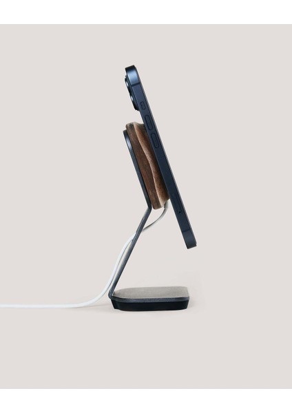 Premium Magsafe Telefon Tutucu Stand - Mag Safe Telefon Tutucu Istasyon - Ceviz modelleri