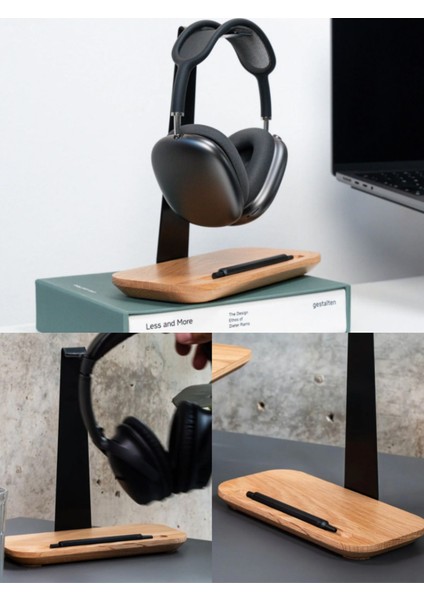 Kulaküstü Kulaklık Standı - Premium Kulaklık Tutucu - Ahşap Metal Stand fırsatları
