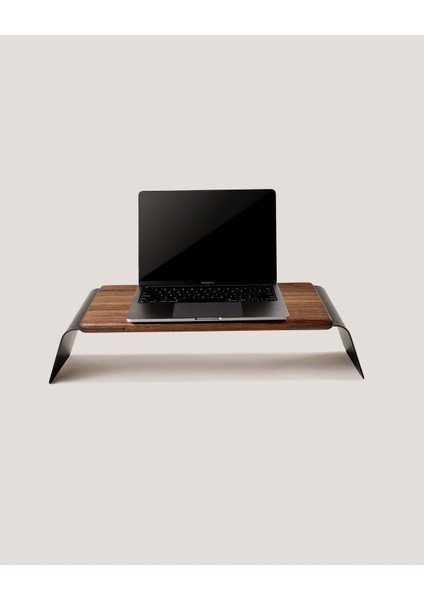 - Premium Laptop Standı - Ergonomik Metal-Ahşap Laptop Sehpası - Ceviz modelleri