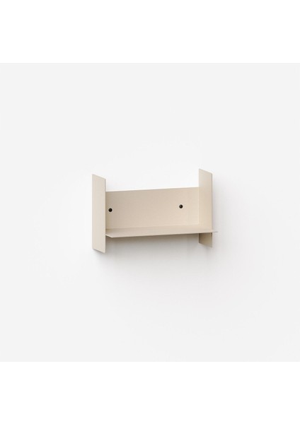 Dekoratif Metal Duvar Rafı - 30X15 - Krem