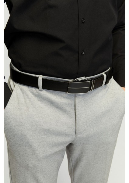 Otomatik Tokalı Deliksiz Manda Derisi Klasik Erkek Kemeri modelleri