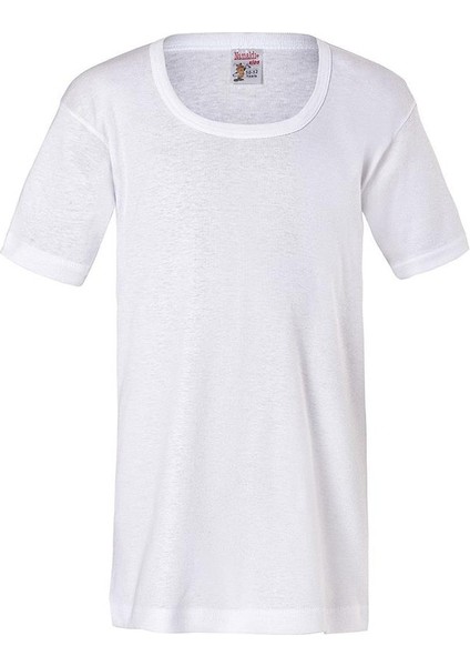 308 Erkek Çocuk Ribana Kısa Kol Pamuklu Atlet