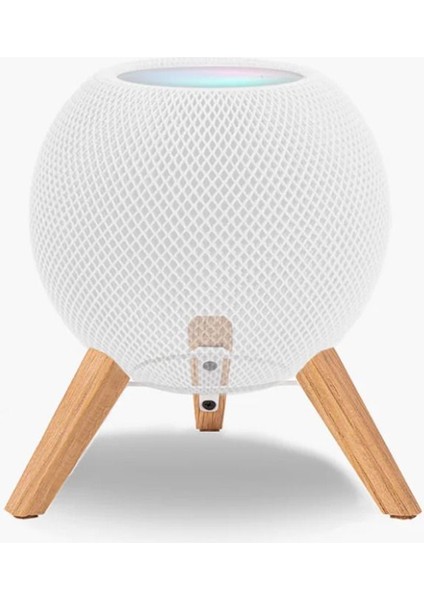 Homepod Mini Yükseltici Stand - Premium Metal Ahşap Ayaklı Homepod Mini Standı