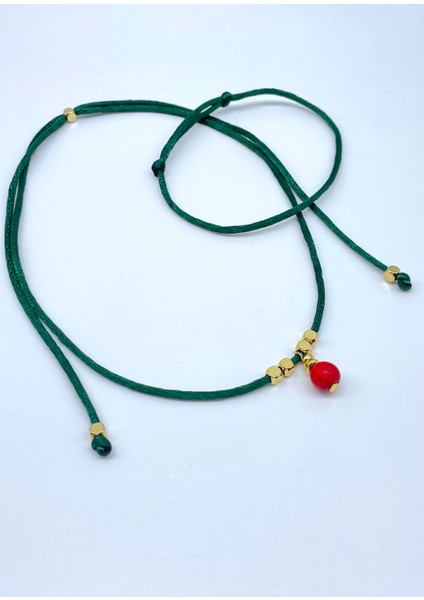 Yılbaşı Hediyelik Yeşil Ipek Floş Kolye ve Bileklik Seti fiyatları