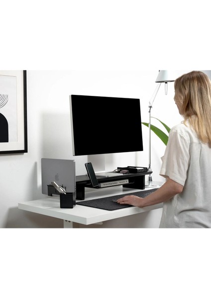 Monitör Yükseltici Ahsap Stand - Monitör Standı - Monitör Desk