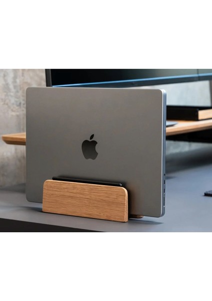 Masaüstü Dikey Macbook Standı - Dikey Laptop Tutucu Stand - Macbook Istasyonu