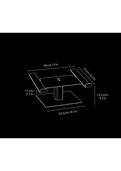 Laptop Standı - Dizüstü Bilgisayar Yükseltici Stand - Çalışma Masası Laptop Yükseltici