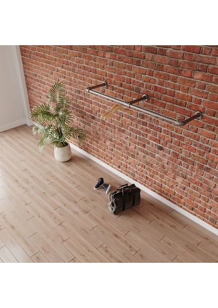 Endüstriyel Elbise Askılığı - Açık Gardrop Metal Elbise Teşhir Askısı - Butik Teşhir Rafı-44