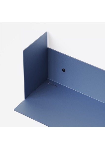 Dekoratif Metal Duvar Rafı - 60X15 - Mavi