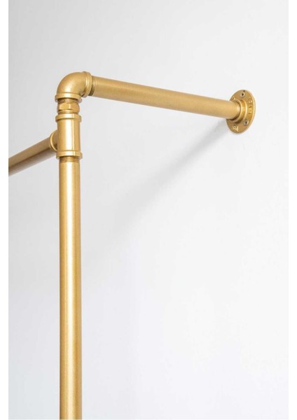 Endüstriyel Elbise Askılığı - Açık Gardrop Metal Elbise Teşhir Askısı - Butik Teşhir Rafı-11