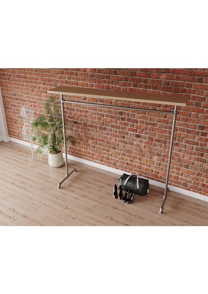 Endüstriyel Elbise Askılığı - Açık Gardrop Metal Elbise Teşhir Askısı - Butik Teşhir Rafı-5