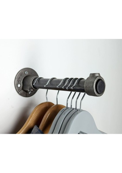 Endüstriyel Elbise Askılığı - Açık Gardrop Metal Elbise Teşhir Askısı - Butik Teşhir Rafı-43
