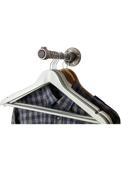 Endüstriyel Elbise Askılığı - Açık Gardrop Metal Elbise Teşhir Askısı - Butik Teşhir Rafı-43