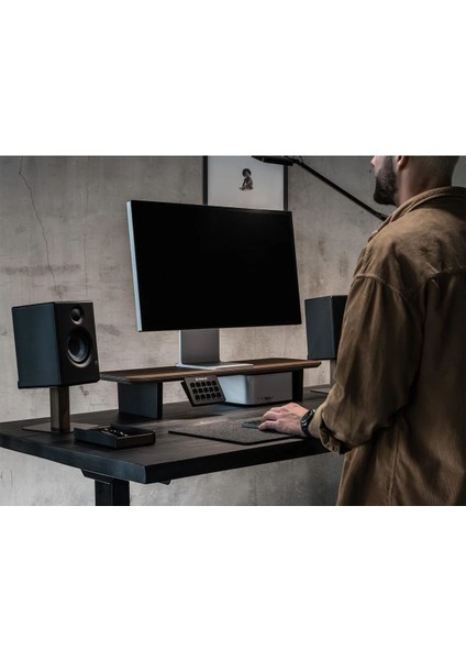 Monitör Yükseltici Ahsap Stand - Monitör Standı - Monitör Desk