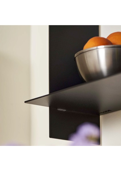Dekoratif Metal Duvar Rafı - 45X15 - Siyah