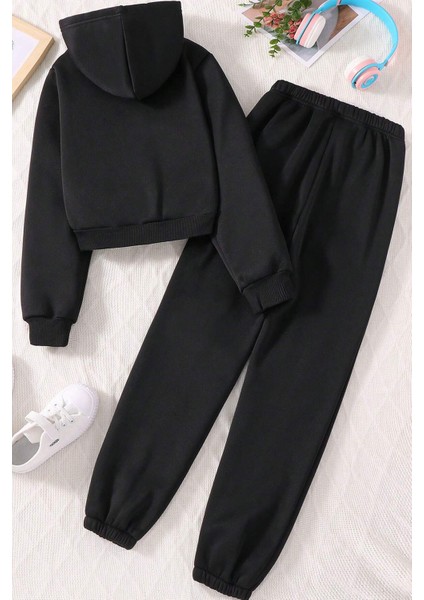 Uygun Tarz California Baskılı Erkek - Kız Rahat Eşofman Takımı fiyatları