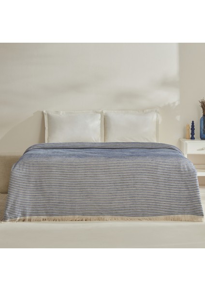 Sion Çift Kişilik Battaniye Mavi