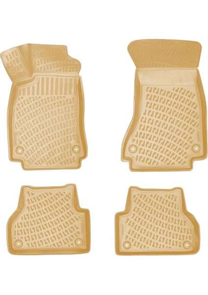 Tekno Trust Audi A6 C7 2011-2014 Bej 3D Havuzlu Paspas