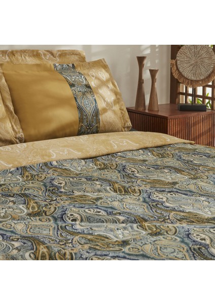 Sherie Çift Kişilik Nevresim Takımı Pamuk Saten Yeşil modelleri