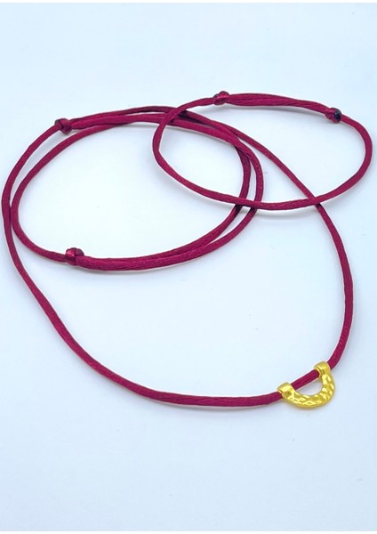 Yılbaşı Hediyelik Bordo Ipek Floş Kolye ve Bileklik Seti