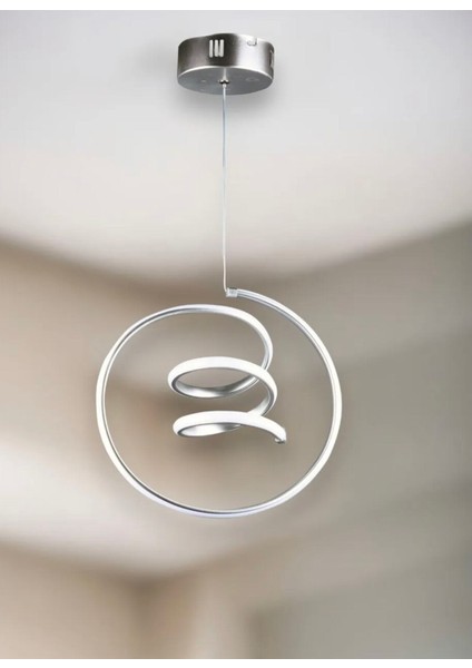 Turkco Vortex Aura Sarkıt Led Avize,3 Farklı Işık Modu,Powerled Çap:30 Yükseklık:100 Cm