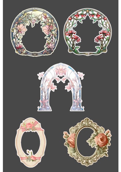 Vintage Çerçeveler -20 Adet- Journal Defter Süsleme -Etiket Kağıdı- Özel Kesim fiyatları