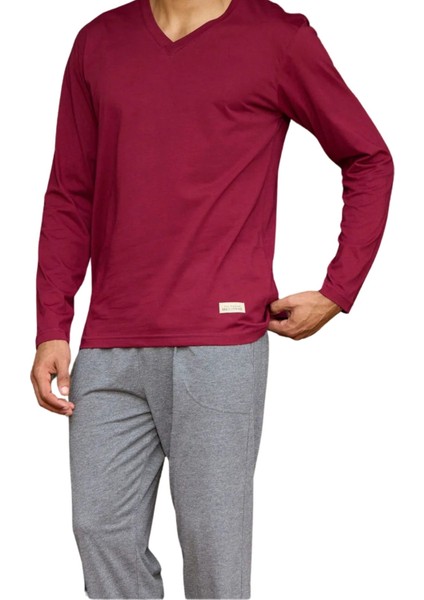 Erkek Battal V Yaka Pijama Takım 9135 fiyatları