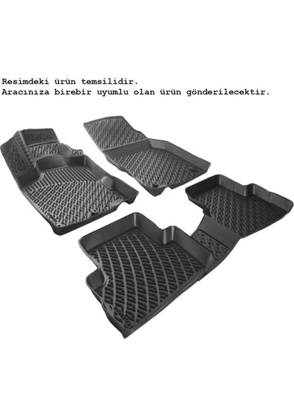 Tekno Trust Land Rover Range Rover Evogue 2012 Sonrası Paspas Siyah 3D Havuzlu