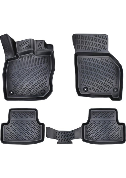 Tekno Trust Land Rover Range Rover Evogue 2012 Sonrası Paspas Siyah 3D Havuzlu