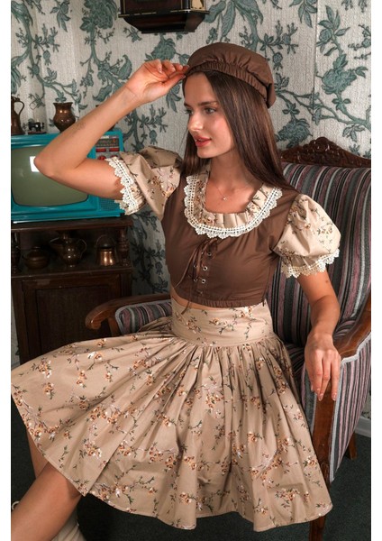 Vintage Kahverengi %100 Cotton Ikili Takım fiyatları