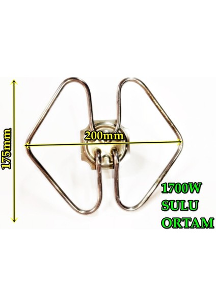 Semaver Çaycı Isıtıcı Rezistansı Orta Kelebek 1700W