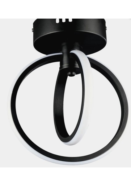 Turkco Helios Rings Led Avize,3 Farklı Işık Modu,Powerled Çap:20 Yükseklik:25 Cm