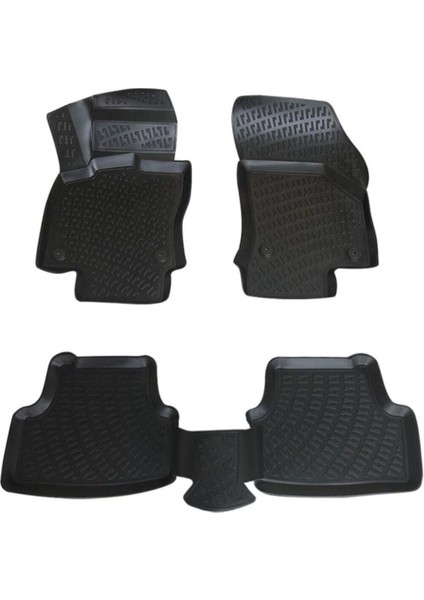 Tekno Trust Ford Focus 1 Paspas 1998 2004 3D Havuzlu Paspas Siyah