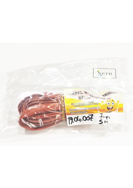 7mm H Class Cam Elyaf Örgü Silikon Izoleli Makaron 5 Metre, Çalışma -60/+250 Derece modelleri