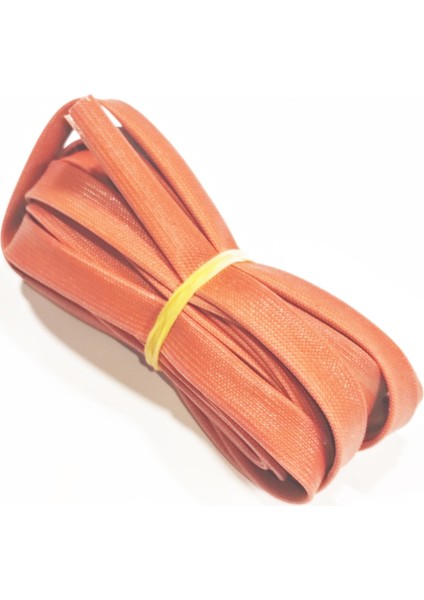 7mm H Class Cam Elyaf Örgü Silikon Izoleli Makaron 5 Metre, Çalışma -60/+250 Derece indirimleri