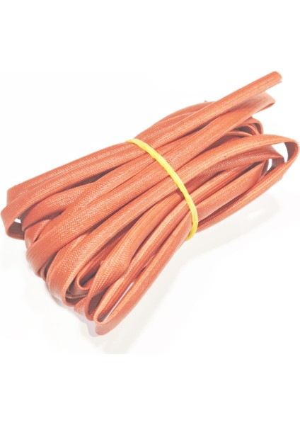 5mm H Class Cam Elyaf Örgü Silikon Izoleli Makaron 5 Metre, Çalışma -60/+250 Derece fiyatları