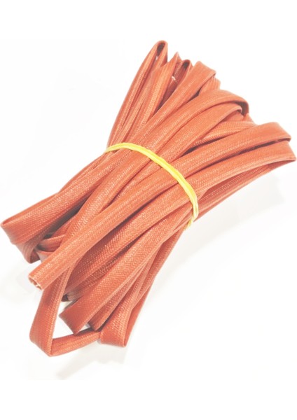 5mm H Class Cam Elyaf Örgü Silikon Izoleli Makaron 5 Metre, Çalışma -60/+250 Derece fırsatları