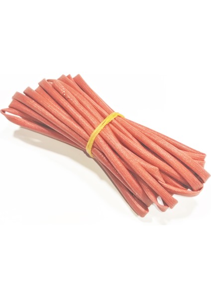 3mm H Class Cam Elyaf Örgü Silikon Izoleli Makaron 5 Metre, Çalışma -60/+250 Derece fiyatları